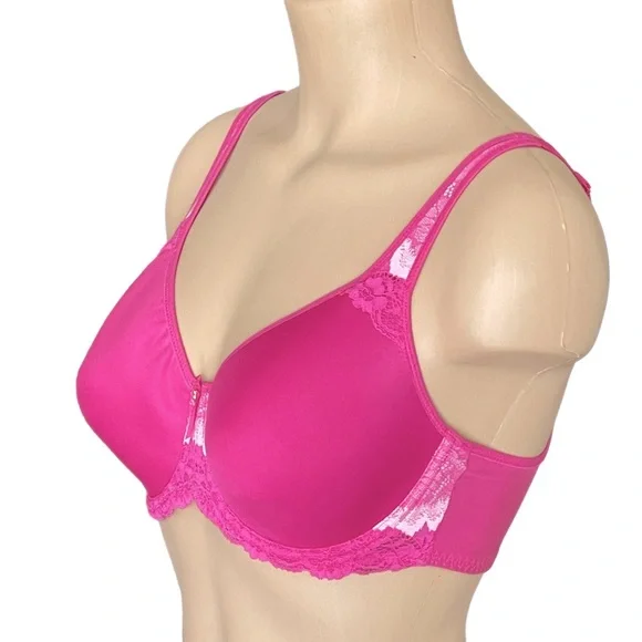 WACOAL Basic Benefits Spacer T-Shirt Bra Underwire Style #853290 Rose Violet 34D